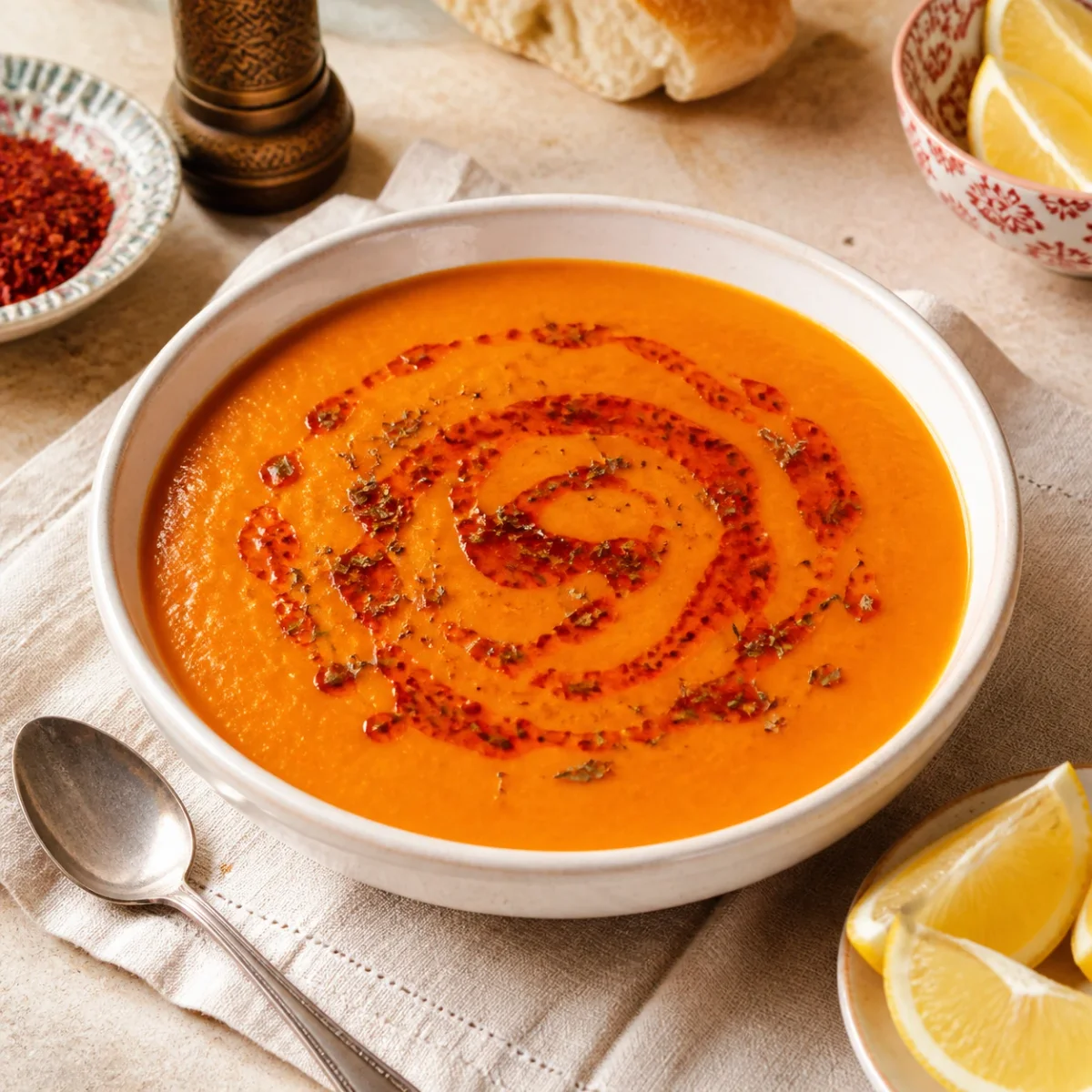 Mercimek Corbasi (თურქული წითელი ოსპის წვნიანი)