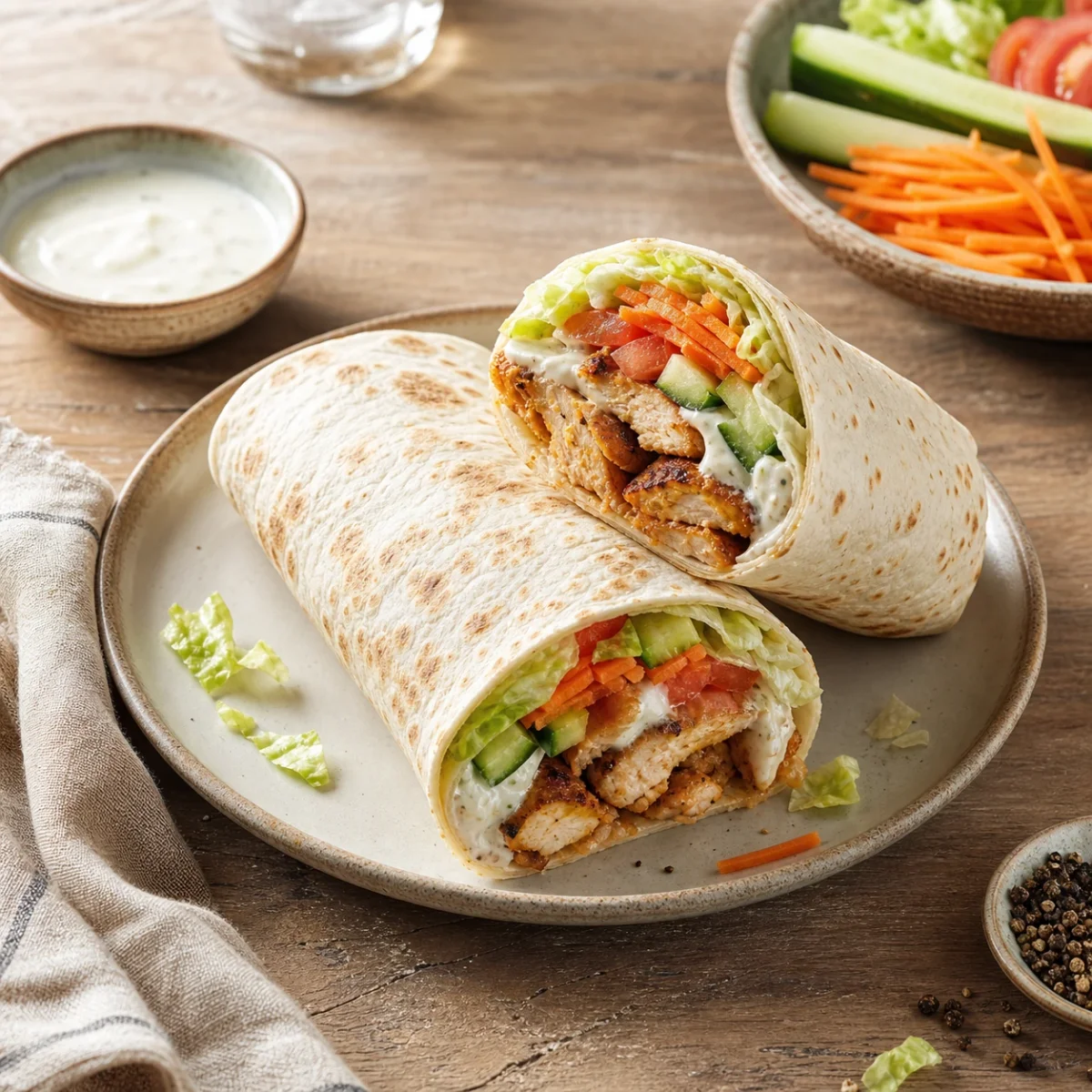 Cafe-Style Chicken Wrap
