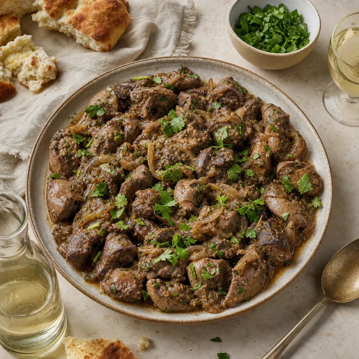 Georgian Kaurma with Wine and Herbs