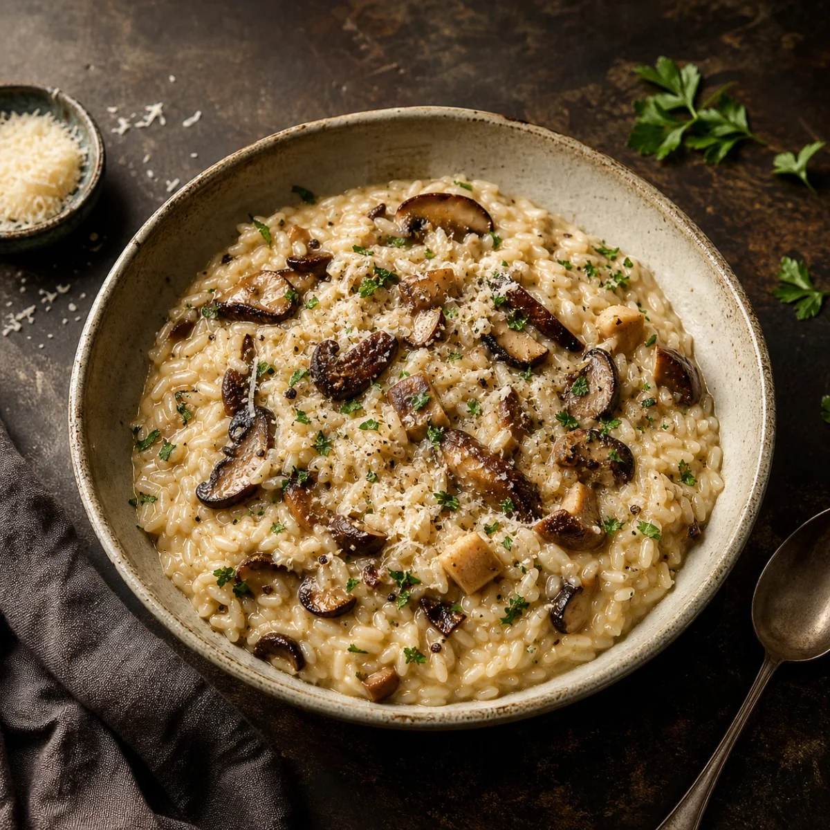 სოკოს რიზოტო (Risotto ai Funghi)