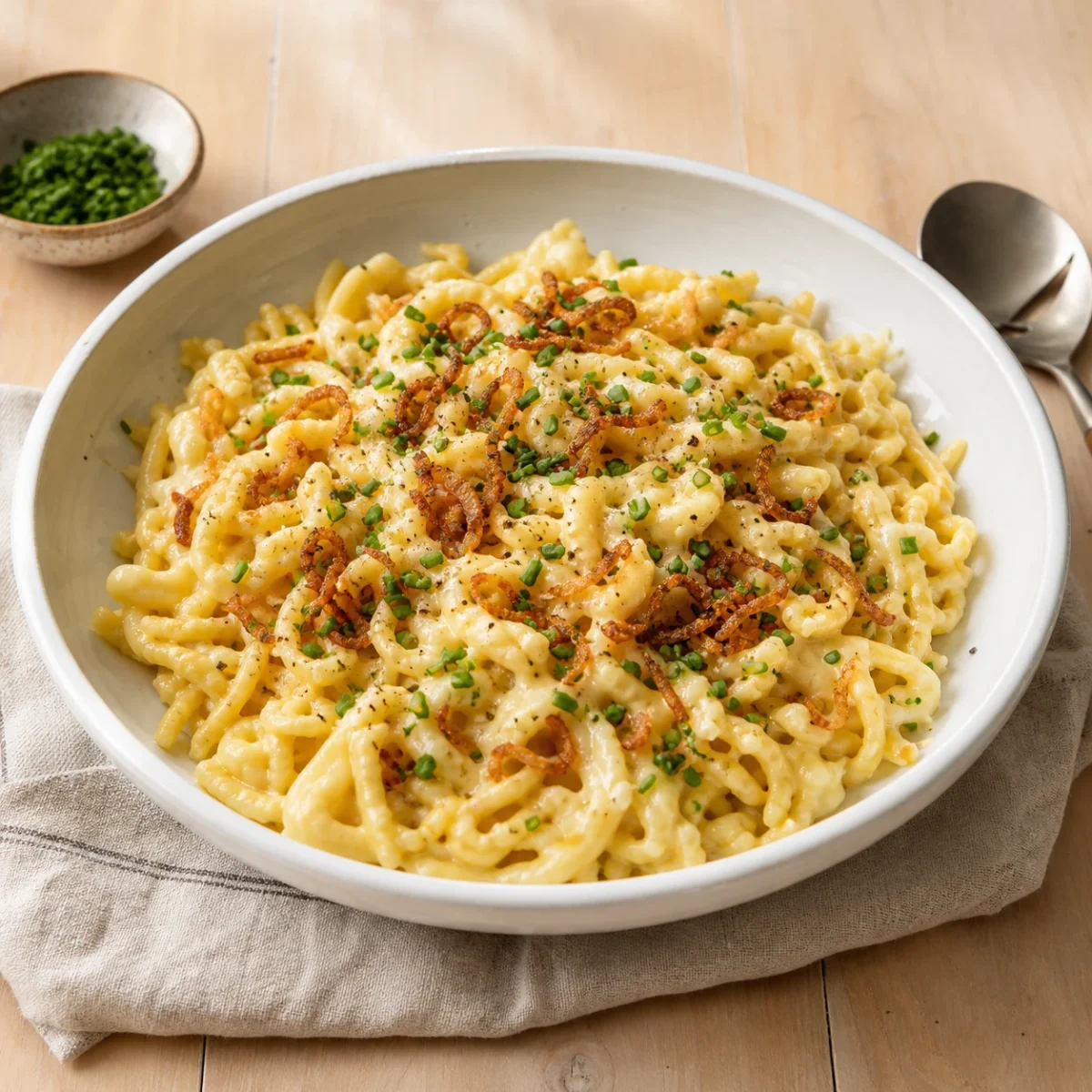Kasespatzle (Cheese Spaetzle)